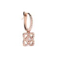 Fashion Rose Gold Crystal Dangle Earrings Jewelry